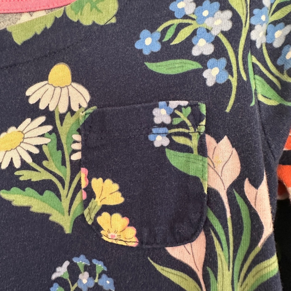 Mini Boden Navy Floral Kids Dress - Picture 2 of 3
